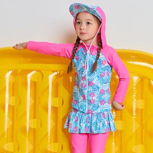 [아이스샌드(아동)]아동 래쉬가드 플랩캡 SET / BR-8827