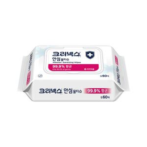 크리넥스 안심물티슈 캡 60매