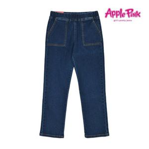 [애플핑크][애플핑크] 배기핏 밴딩 데님팬츠 (APP9Q109GS)