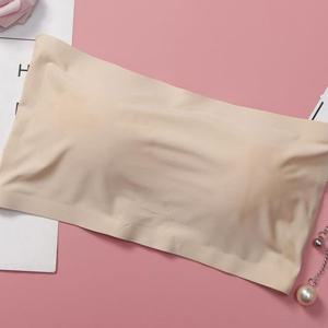 RT 키밍 심리스 튜브탑 오프숄더 노와이어 브라