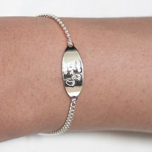 르클레보 리터러처 미아방지 실버팔찌 SB9379