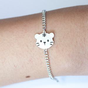 르클레보 아기호랑이 미아방지 실버팔찌 SB9403