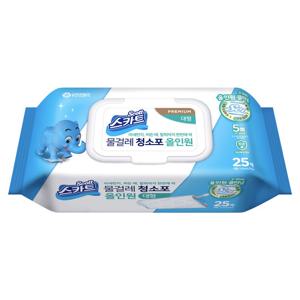 스카트 물걸레청소포 올인원 대형 25매