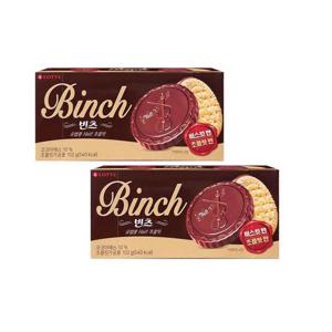 롯데제과 빈츠 102g x 2개 / 초코 비스킷