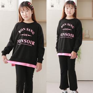 [제이키드 주니어]레이어드부츠컷상하복 여아 트레이닝복세트 새학기 초등학생옷