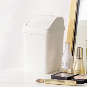 블랑 사각 푸쉬 휴지통 2L 화이트/분리수거함/쓰레기통/미니