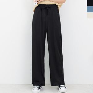 GQQ C230 여자포켓밴딩골지와이드팬츠