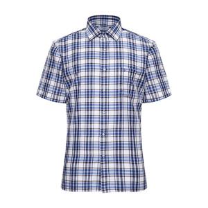 [레노마(셔츠)]마혼방 빅체크 반소매 일반핏 RMUSG1904BU