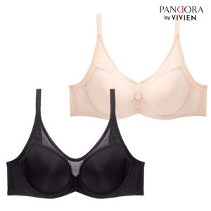 판도라by비비안 BR7084 빅사이즈 풀컵 하이에이펙스 브라(C~E컵)