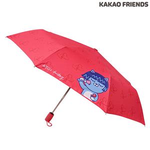 카카오프렌즈 네오 프라이데이 하트블러셔 완전 자동 3단 우산