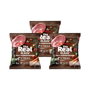 [하림펫푸드] 더리얼로우 돼지고기 어덜트 5g 3개