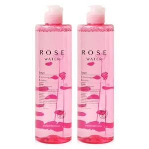 (2개/무배)푸드어홀릭 로즈워터 토너 530ml /대용량 닦토 장미수스킨 진정 보습