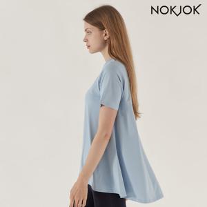 녹족 요가복 필라테스복 프릴리 루즈핏 반팔티