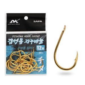 DK 감성돔 지누바늘 12호 골드 20개입 낚시바늘