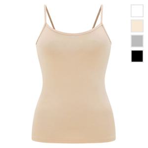 제임스딘 면스판 여성 끈 나시 런닝 JHWRT011