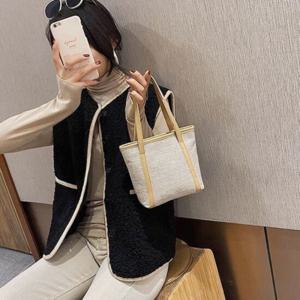 [비투비월드]모모 캔버스 토트백(베이지) 캔버스가방