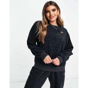 [나이키]나이키 플리스 호피 여성 루즈핏 맨투맨티셔츠 블랙 XS