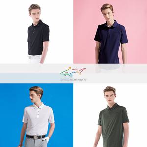 [그렉노먼] 남성 시어서커 카라넥 반팔티셔츠