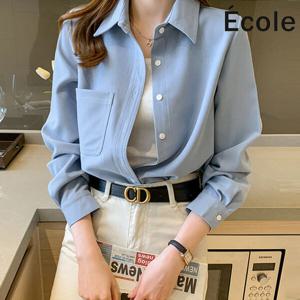 [에꼴드파리]비죠 무지셔츠_F31WBB004Z