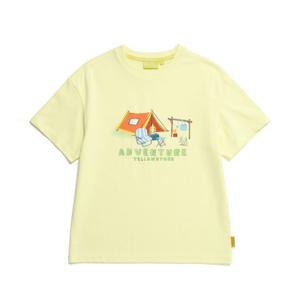 내셔널지오그래픽 키즈 K232UTS960 그래픽 반팔티셔츠 LEMON