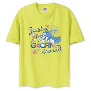 [벤힛키즈]키즈~주니어 톰과제리 캐릭터 순면 오버핏 반팔티 WBTJOM2306F