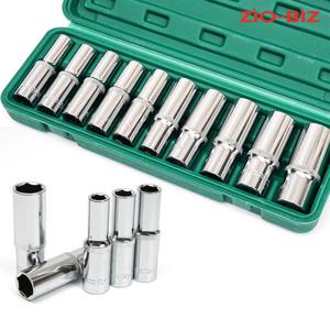 롱 복스알 세트 10종 크롬/기리 비트 임팩 소켓 임팩드라이버