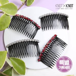 [체험특가][KNOTXKNOT] 잔머리 올림머리 위한 플라워 잔꽃 빗핀