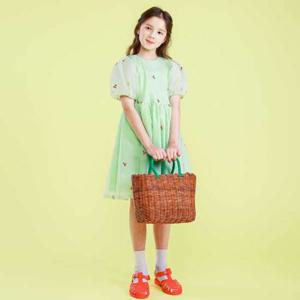 [택가67800원]N.체리 망사 퍼프 원피스 JVUOP65