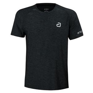 남녀공용 알파 멜란지 탁구유니폼 상의 블랙