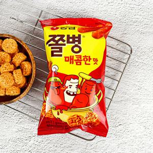 농심 쫄병스낵 매콤한맛 82g / 라면땅 간식