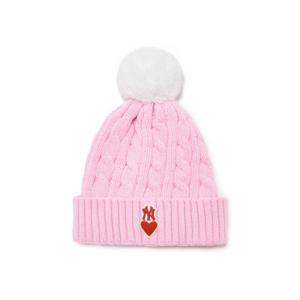 [MLB키즈] 하트 꽈베기 폼폼 비니 (7ABNH023650PKS)