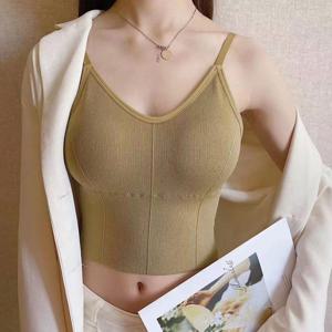 라이프공방 라인노와이어롱브라렛 여자 끈나시 브라탑 런닝 브라