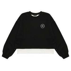 [에꼴리에] 여자 겨울이월 노기모 크롭 레이어드티(23D0482)