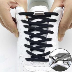 매듭없는 신발끈 운동화 끈 클립 캡슐 정리 매듭 세트