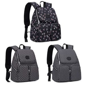 여자캐주얼백팩 꽃무늬 백팩 기저귀 가방 작은 천백팩