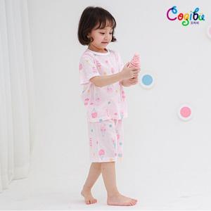 [꼬지비]핑크하니 자카드 5부세트(C21S3316GJB_PK)