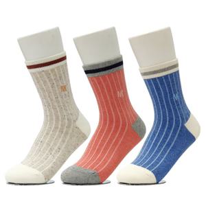 미치코런던 톡톡한 여자패션양말 중목 3켤레 MKL-303