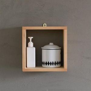 나무친구 미니벽선반 230 멀티 소품진열대 원목 다용도 수납 정