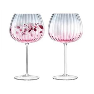 [LSA] 더스크 벌룬 고블렛 와인잔 2P세트 핑크그레이