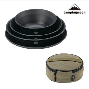 [캠핑문]캠핑문 티타늄코팅304스텐레스 접시세트BKS395-2S