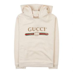 [구찌 키즈] 워시드 로고 후드 티셔츠 532484 X9O39 9112 (6-8)