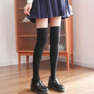 하이니삭스 여자 무릎 양말 하이 니삭스 압박 롱오버 골프