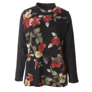 [몬테밀라노]플라워 나염 반목티셔츠 MK312T3264