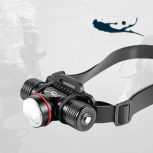 IPX8 등급 XM L2 U4 칩셋 DIVER15 잠수 헤드랜턴 본품