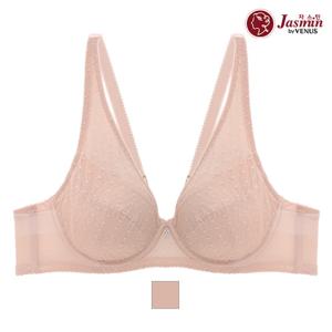 비너스by자스민 빅사이즈 도트망 더블윙 홑겹 브라 JBR1296