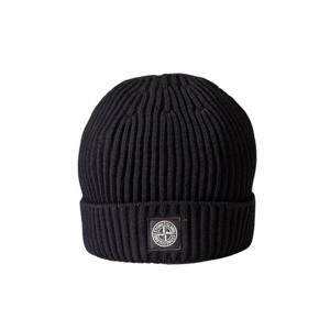 [스톤아일랜드] 키즈 로고 패치 울 비니 7916N07C3_V0029_BLACK