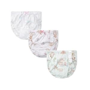 [오가닉맘]  MISUUP04 23년 SS 여아토끼삼각팬티3종세트