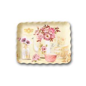 멜라닌 물결 사각 쟁반 중 트레이 받침 식당 카페