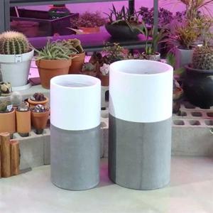 2개셋트.모던 시멘트화분 초대형 긴원형 C2L01 28x6