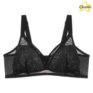 [한정수량특가] 오모떼 U라인 삼각 더블패널 노와이어 보정 브라 1종 블랙